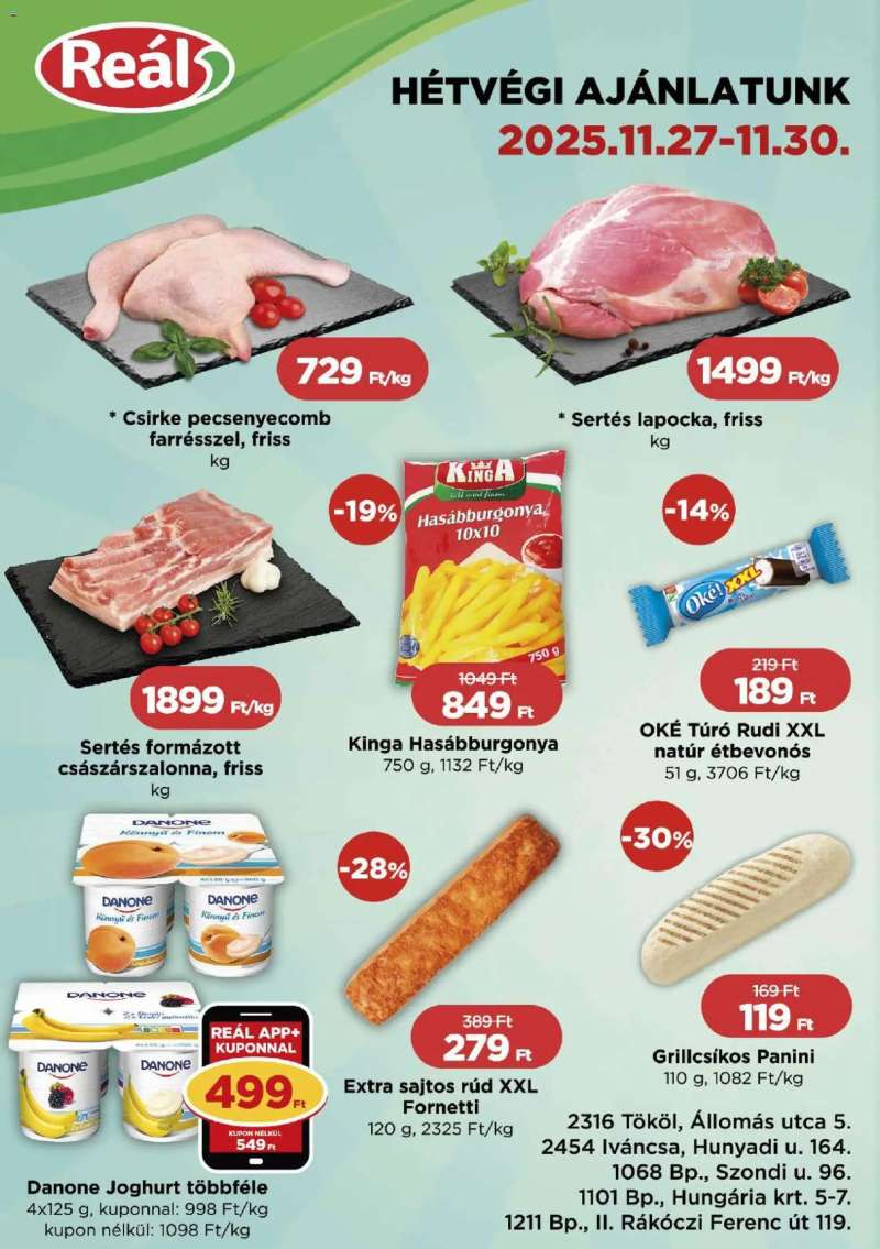 Reál Bevásárló hétvége - Pest megye 2 oldal