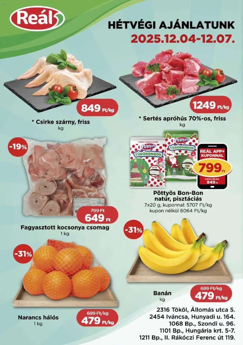 Reál Bevásárló hétvége - Pest megye 1 oldal