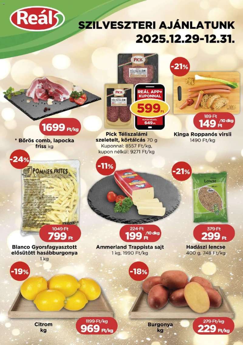 Reál Bevásárló hétvége - Pest megye 3 oldal