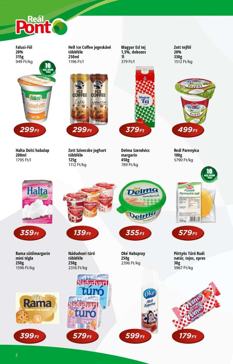 Reál Akciós újság Pont 2 oldal
