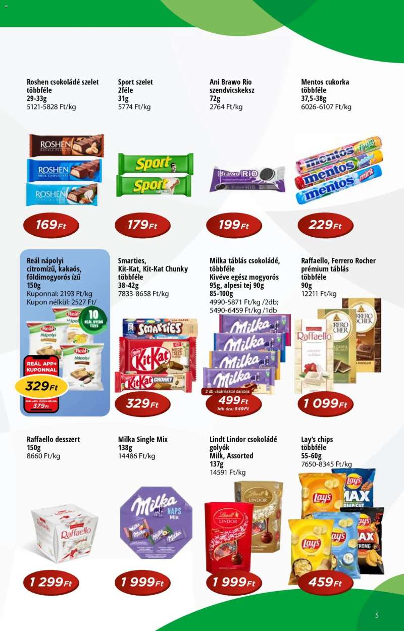 Reál Akciós újság Pont 5 oldal