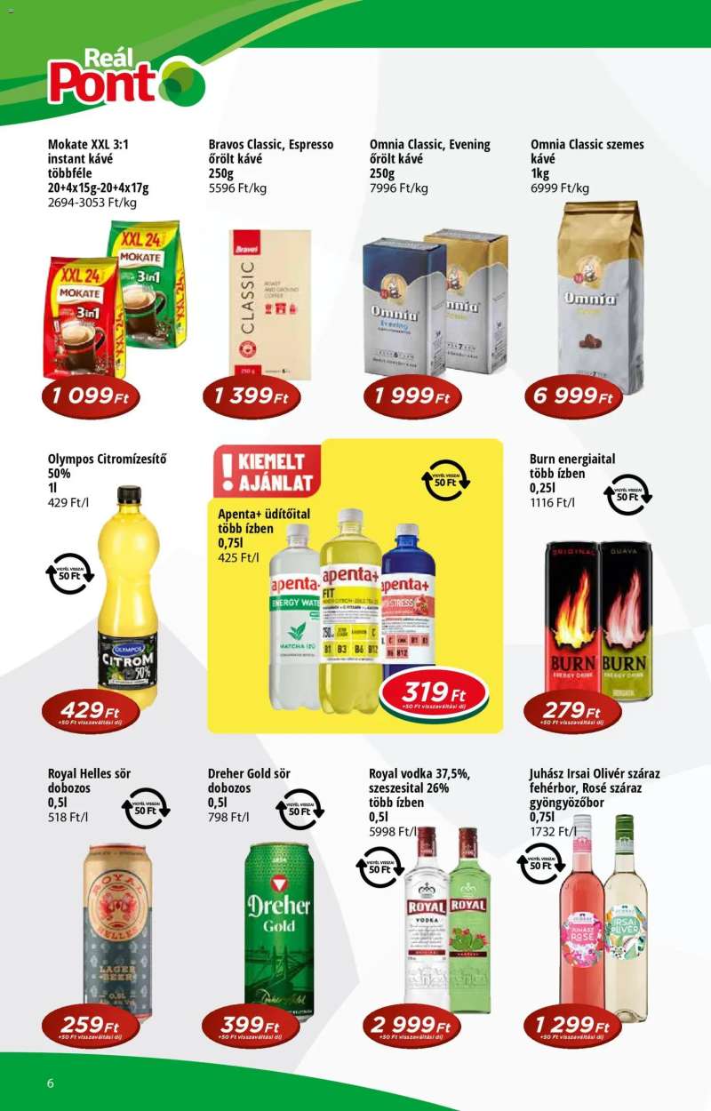 Reál Akciós újság Pont 6 oldal