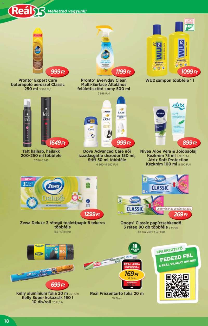 Reál Akciós újság Reál 18 oldal