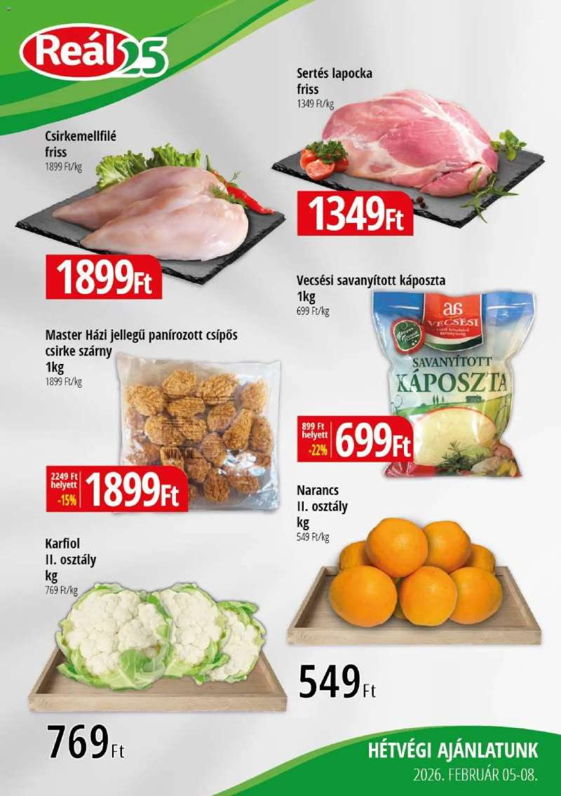 Reál Bevásárló hétvége - Kelet Magyarország 1 oldal