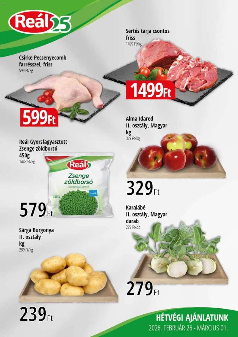 Reál Bevásárló hétvége - Kelet Magyarország 1 oldal