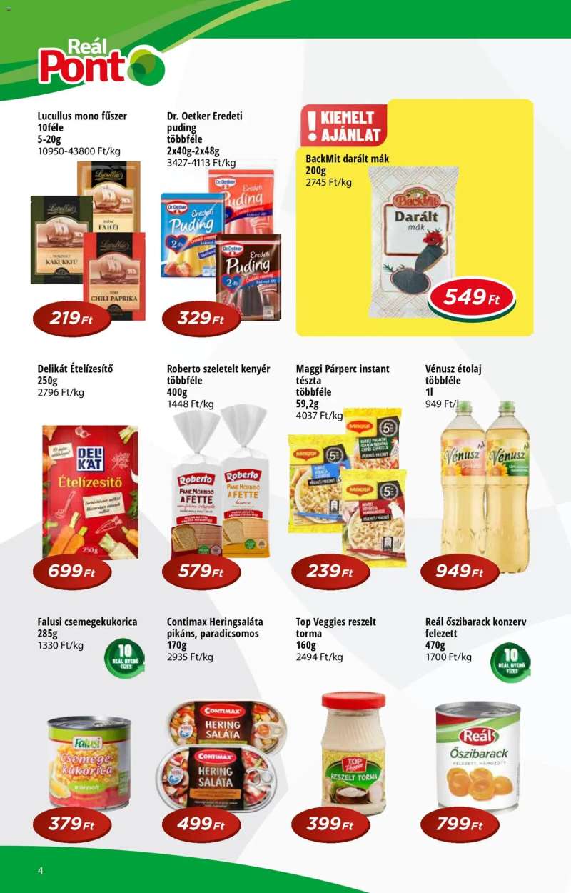 Reál Reál akciós újság 4 oldal