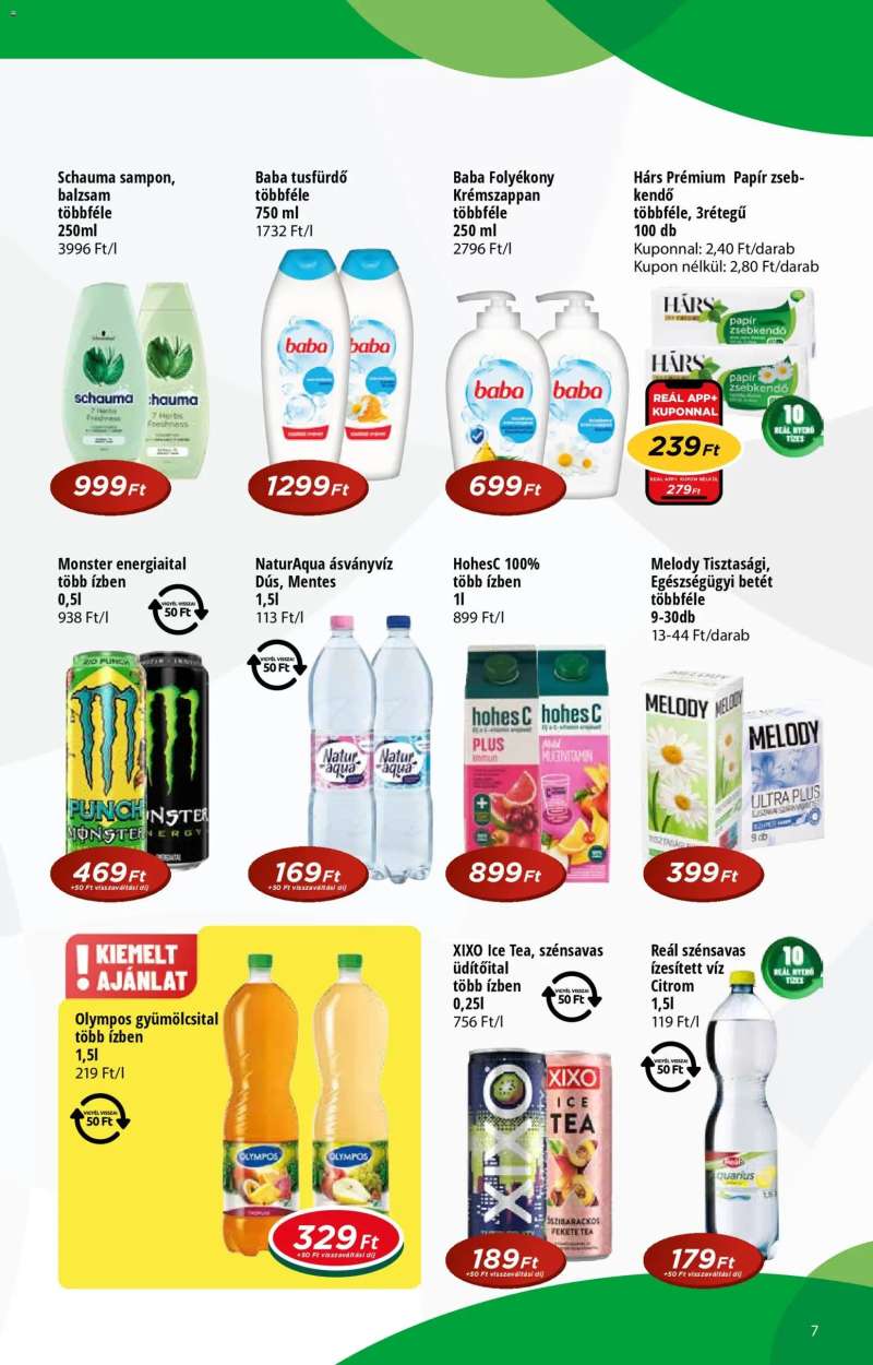 Reál Reál Pont akciós újság 7 oldal