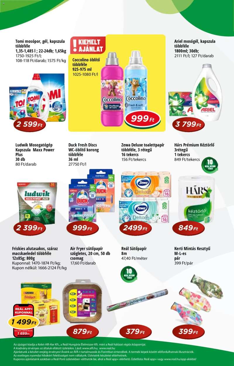 Reál Reál Pont akciós újság 8 oldal