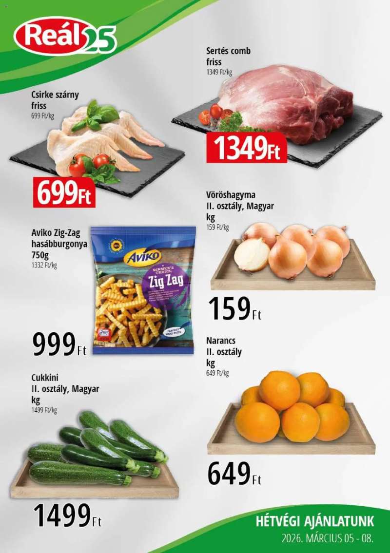 Reál Reál Bevásárló hétvége - Kisalföld 1 oldal