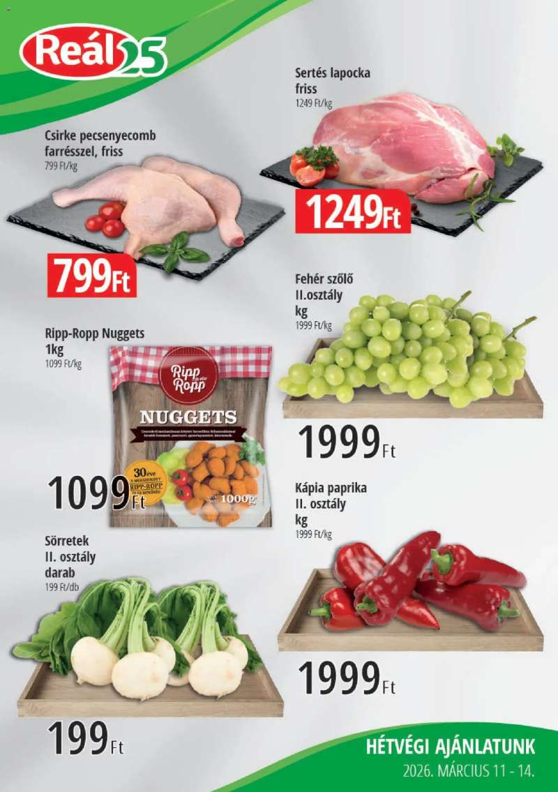 Reál Reál Bevásárló hétvége - Kisalföld 1 oldal