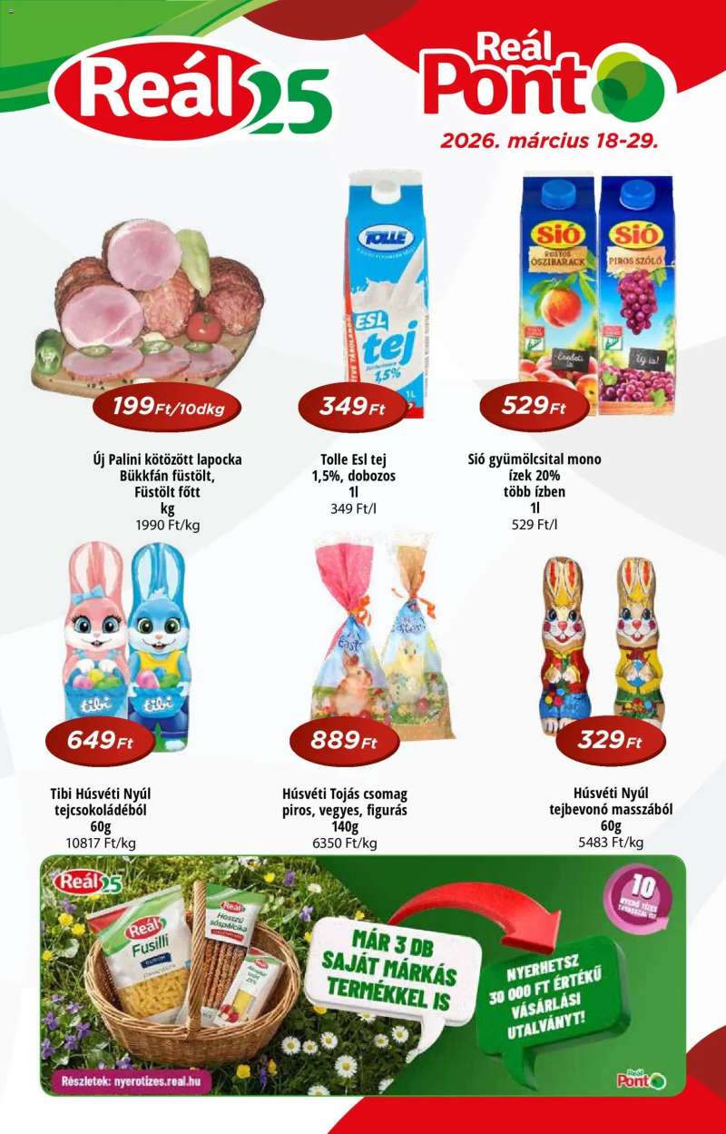 Reál Reál Pont akciós újság 1 oldal