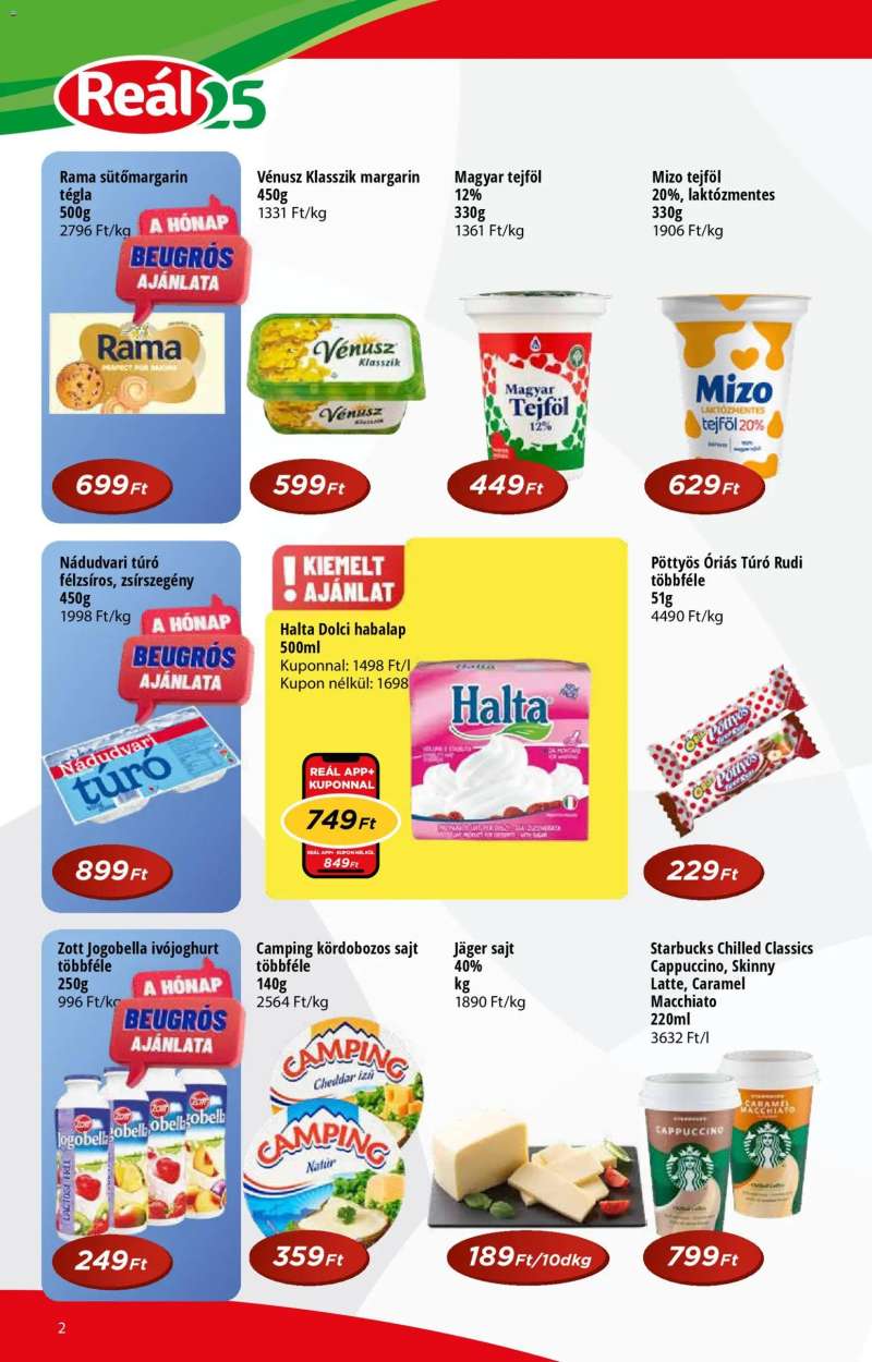 Reál Reál Pont akciós újság 2 oldal