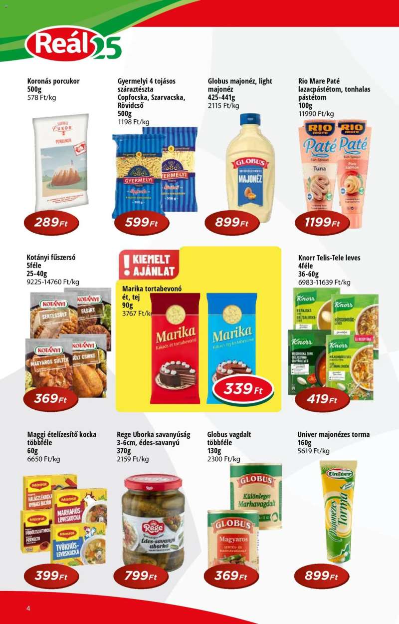Reál Reál Pont akciós újság 4 oldal