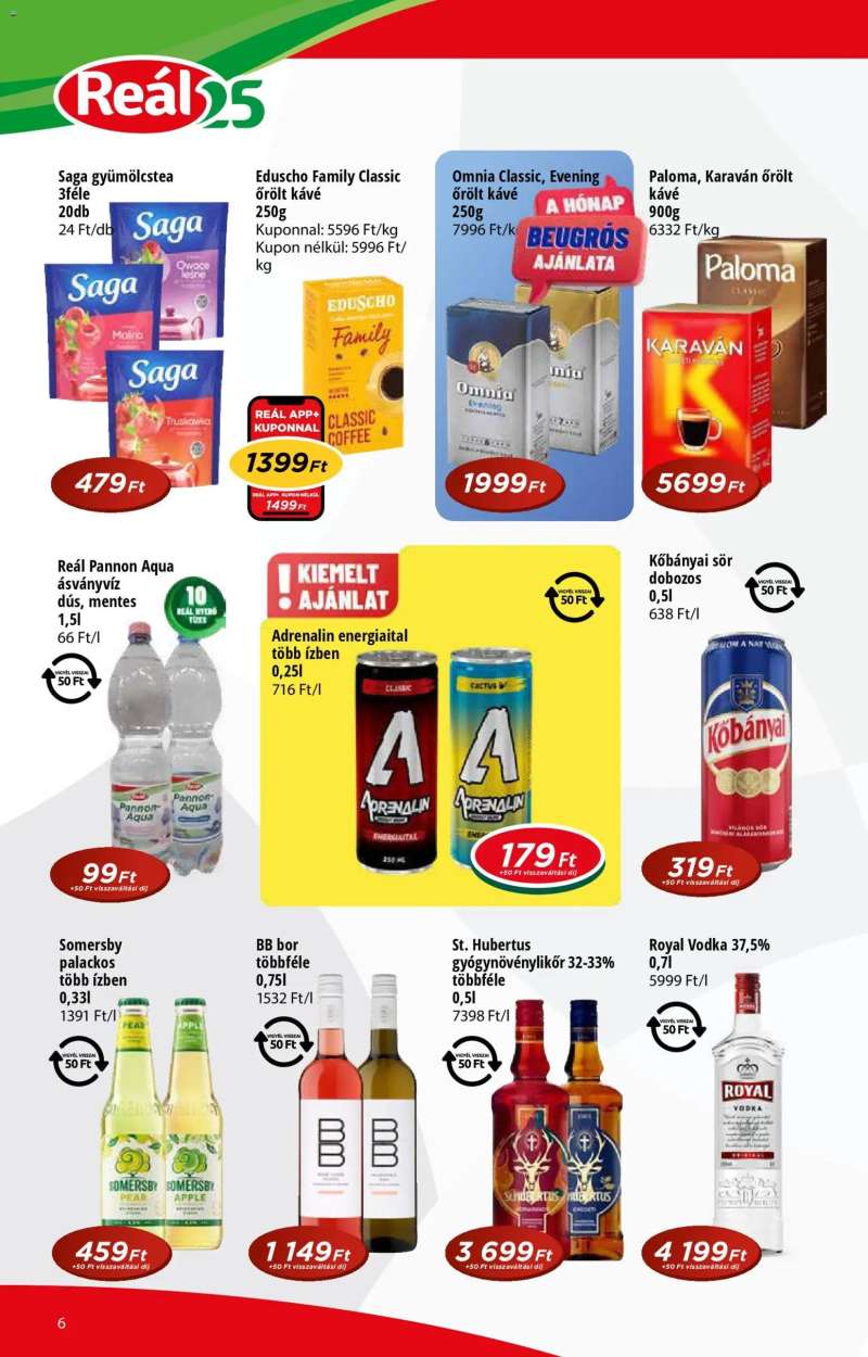 Reál Reál Pont akciós újság 6 oldal