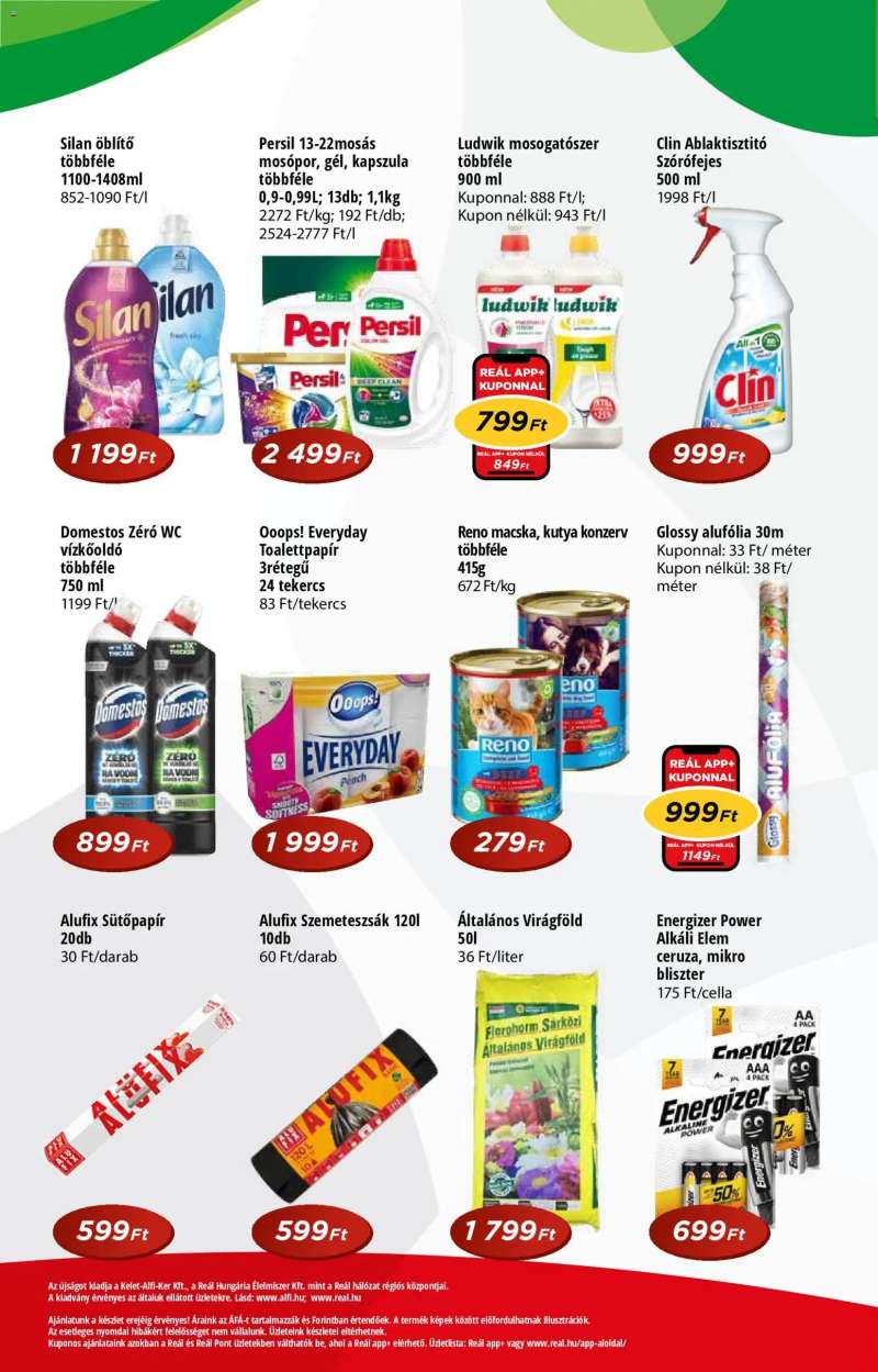 Reál Reál Pont akciós újság 8 oldal