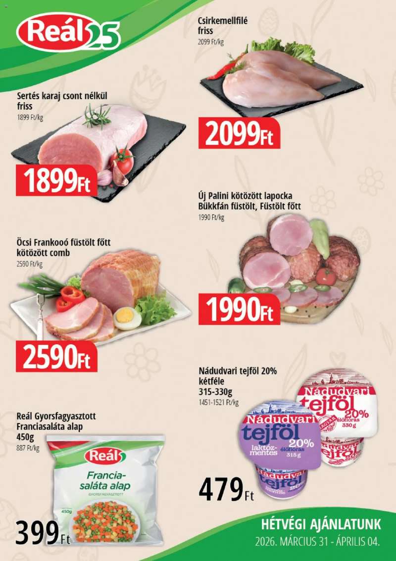 Reál Reál Bevásárló hétvége - Pest megye 3 oldal