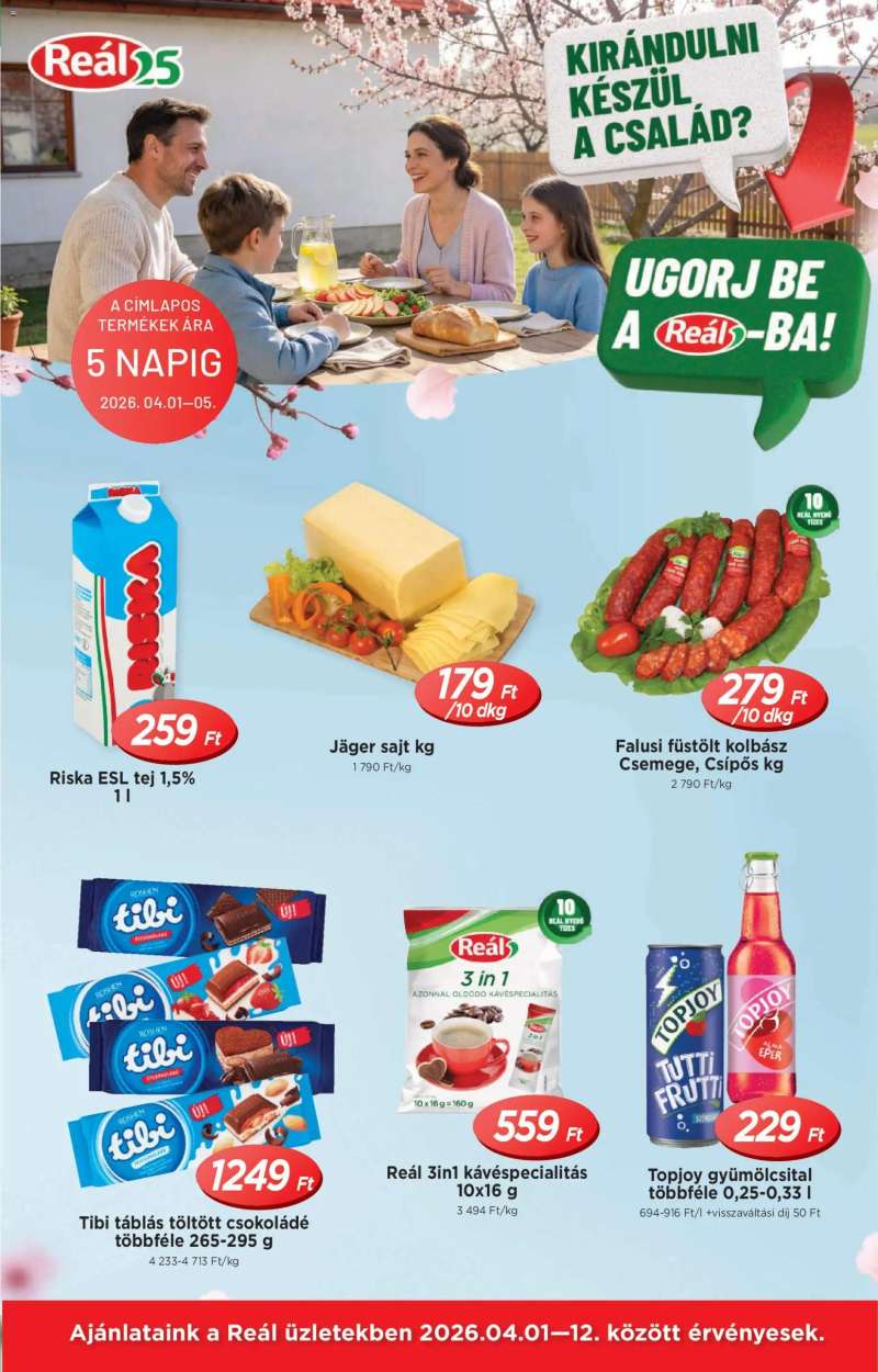 Reál Reál akciós újság 1 oldal