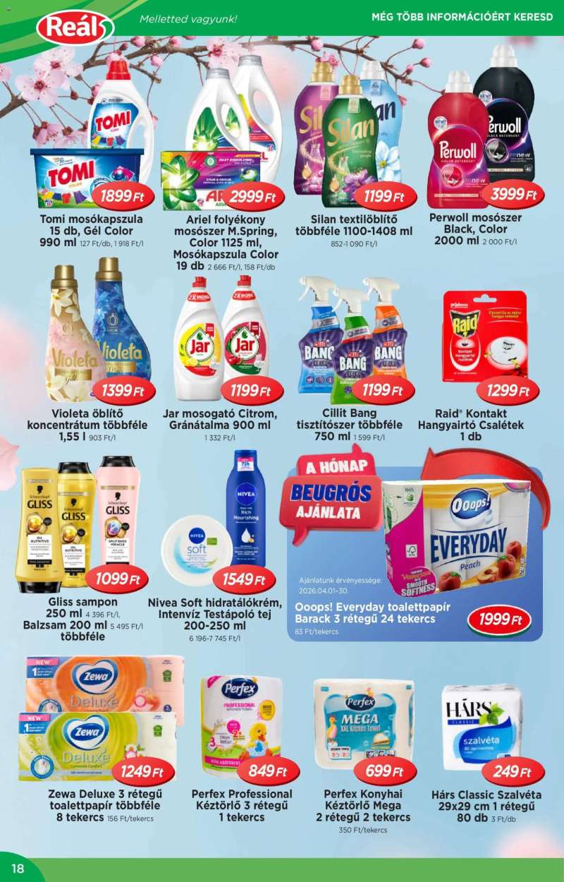 Reál Reál akciós újság 18 oldal