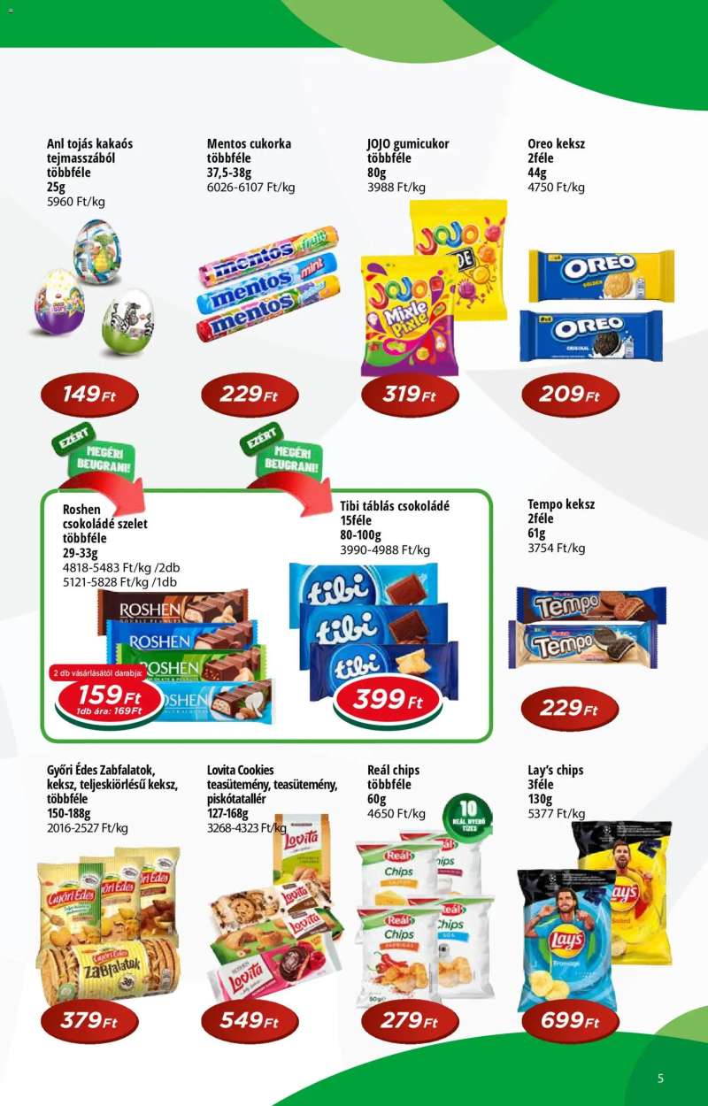 Reál Reál Pont akciós újság 5 oldal