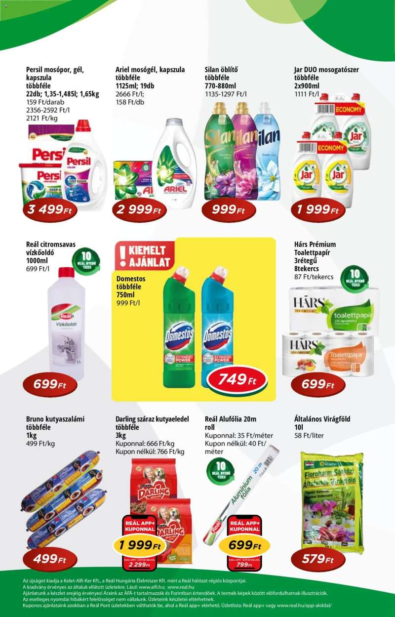 Reál Reál Pont akciós újság 8 oldal