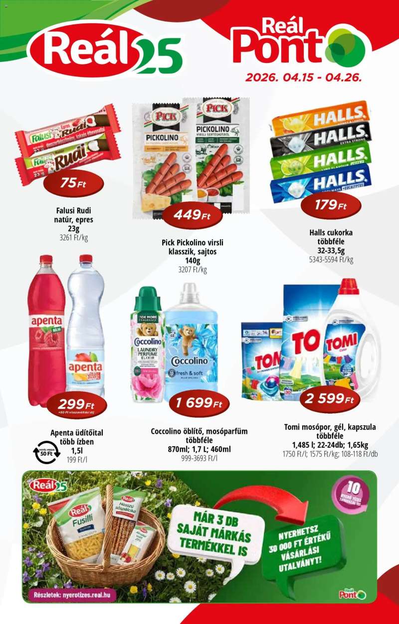 Reál Reál Pont akciós újság 1 oldal