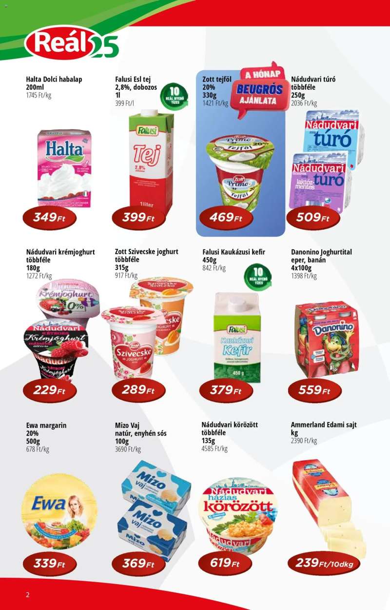 Reál Reál Pont akciós újság 2 oldal