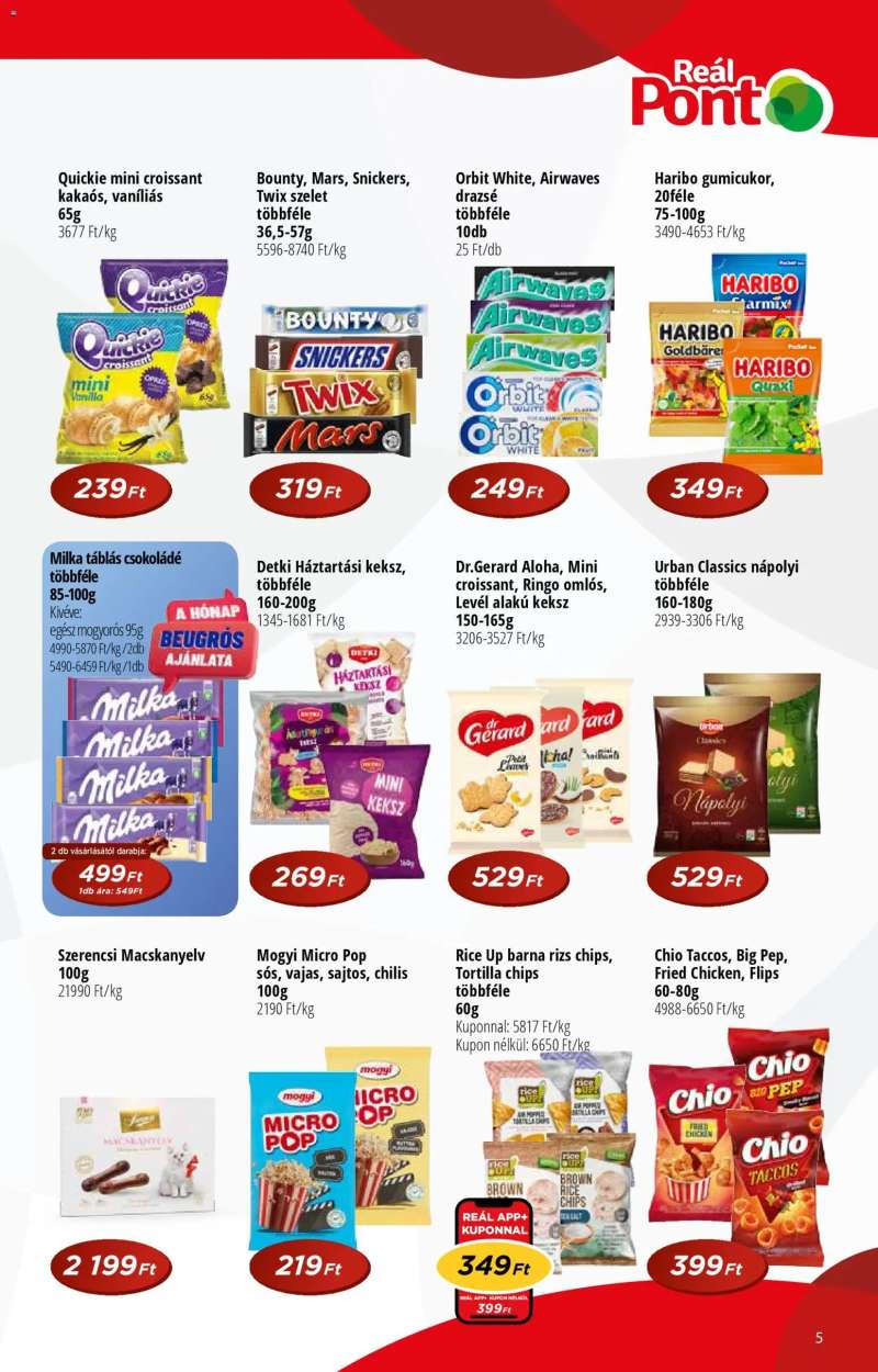 Reál Reál Pont akciós újság 5 oldal