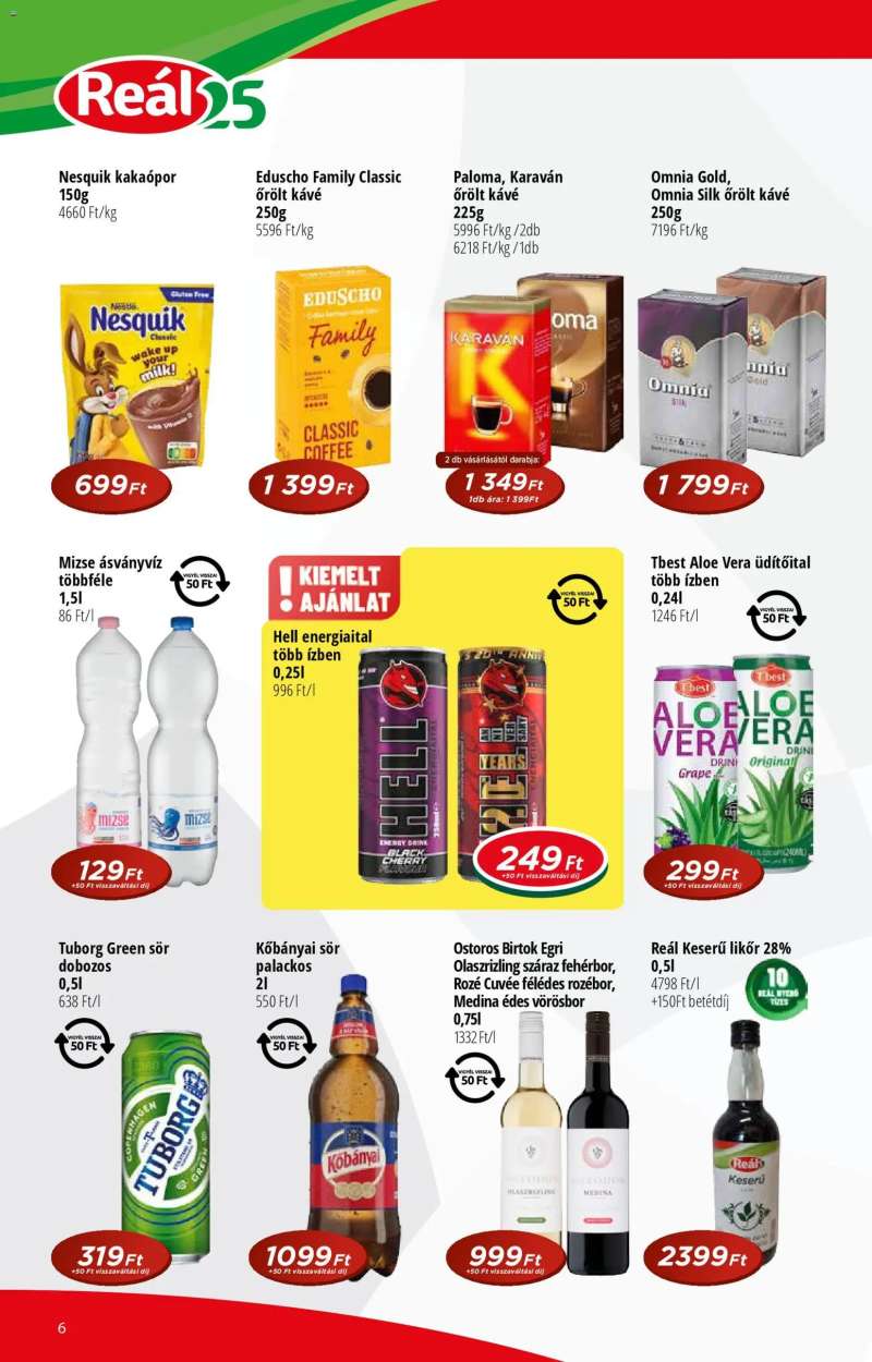 Reál Reál Pont akciós újság 6 oldal
