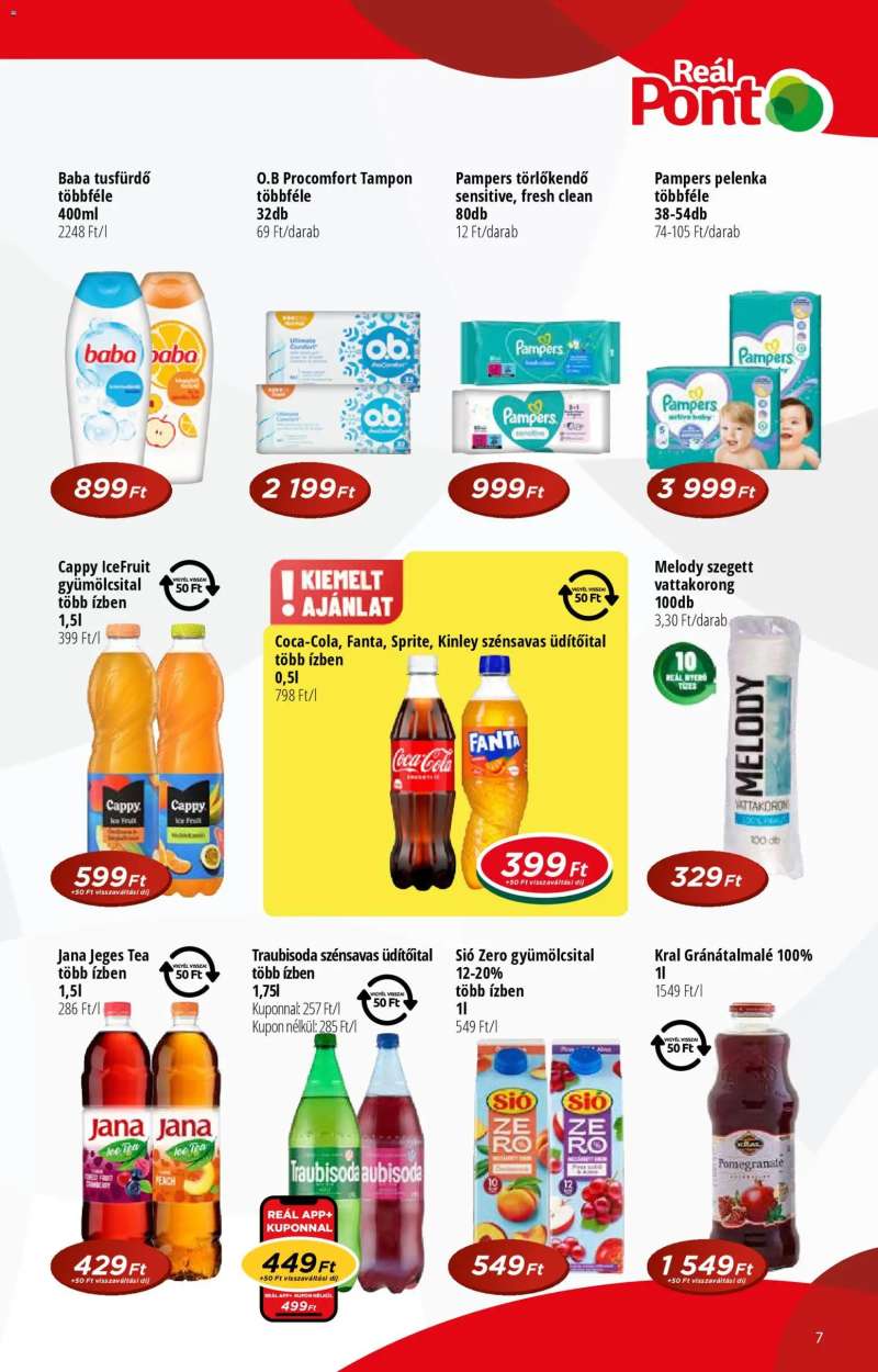 Reál Reál Pont akciós újság 7 oldal