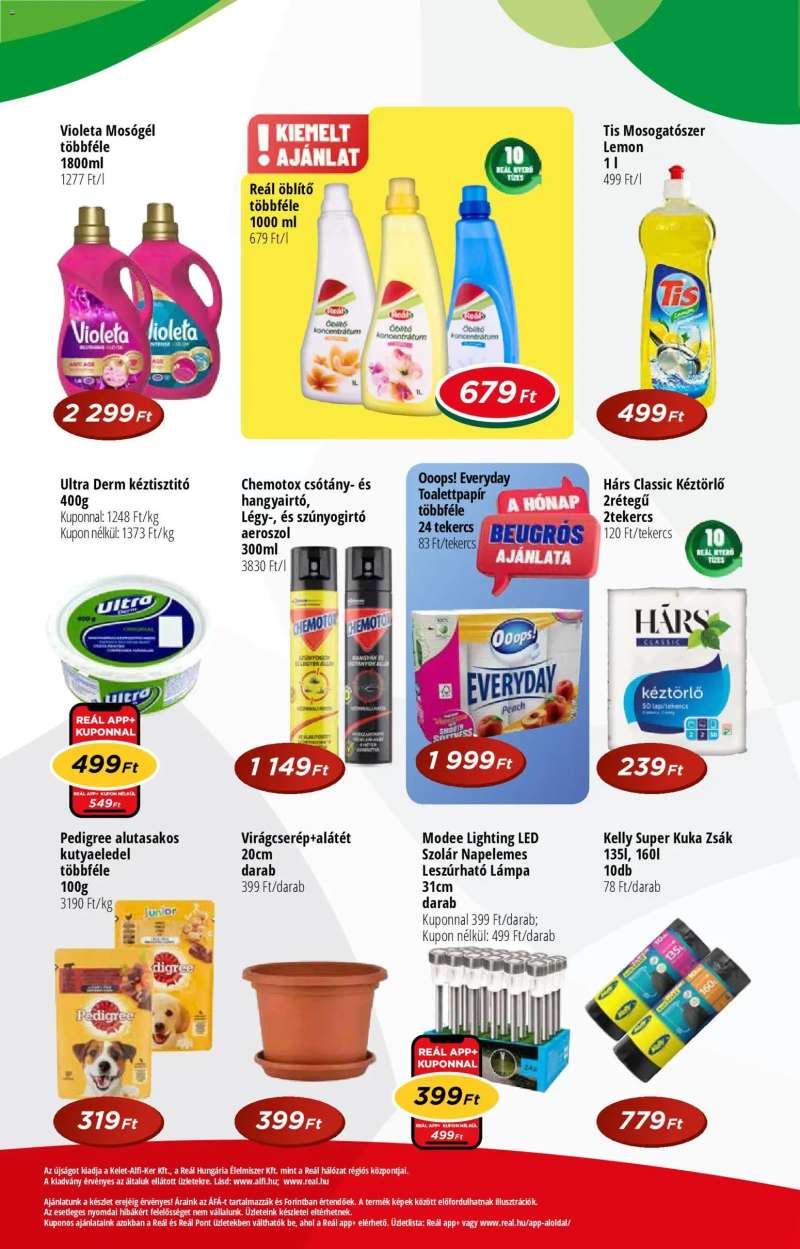 Reál Reál Pont akciós újság 8 oldal