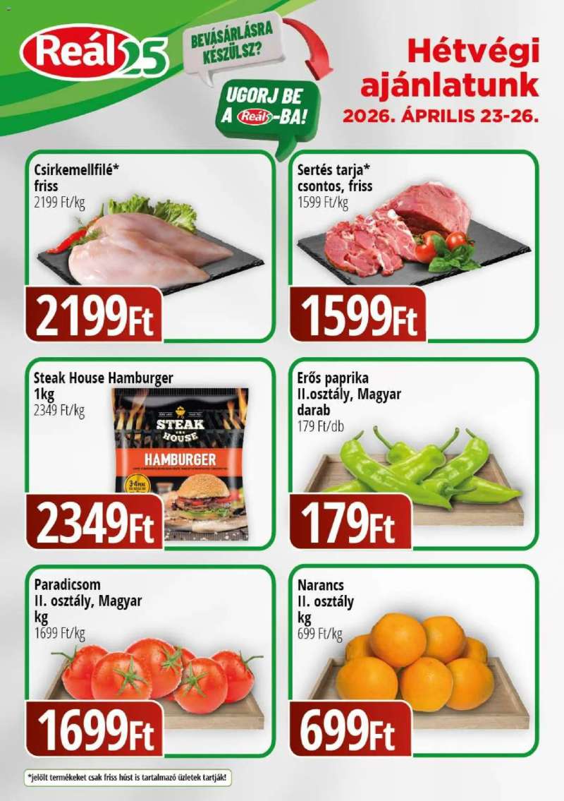 Reál Reál Bevásárló hétvége - Kisalföld 1 oldal
