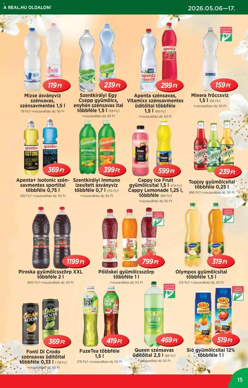 Reál Reál akciós újság 15 oldal