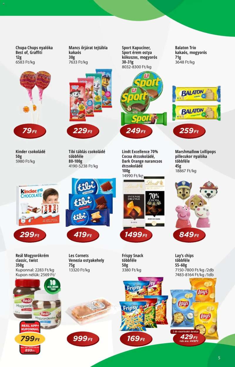 Reál Reál Pont akciós újság 5 oldal