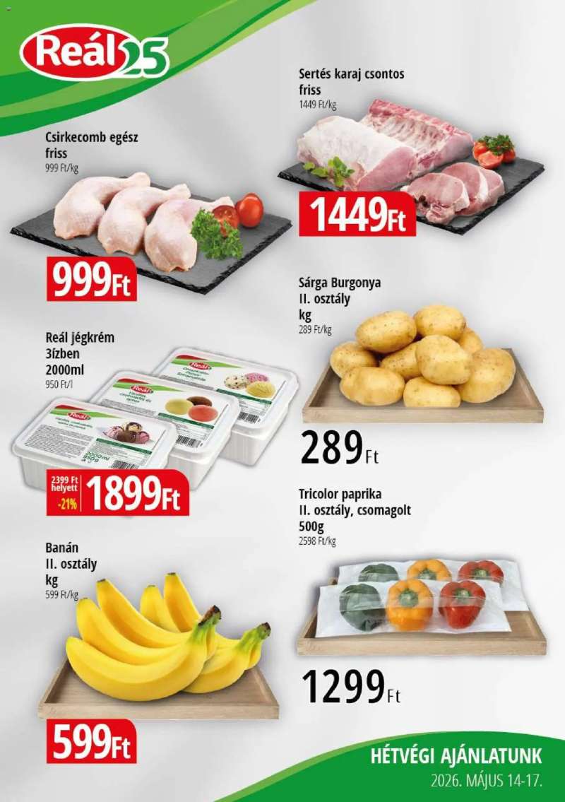Reál Reál Bevásárló hétvége - Kisalföld 1 oldal