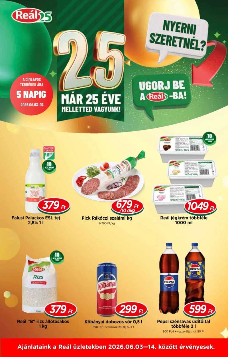 Reál Reál akciós újság 1 oldal