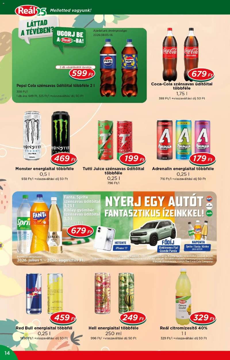Reál Reál akciós újság 14 oldal