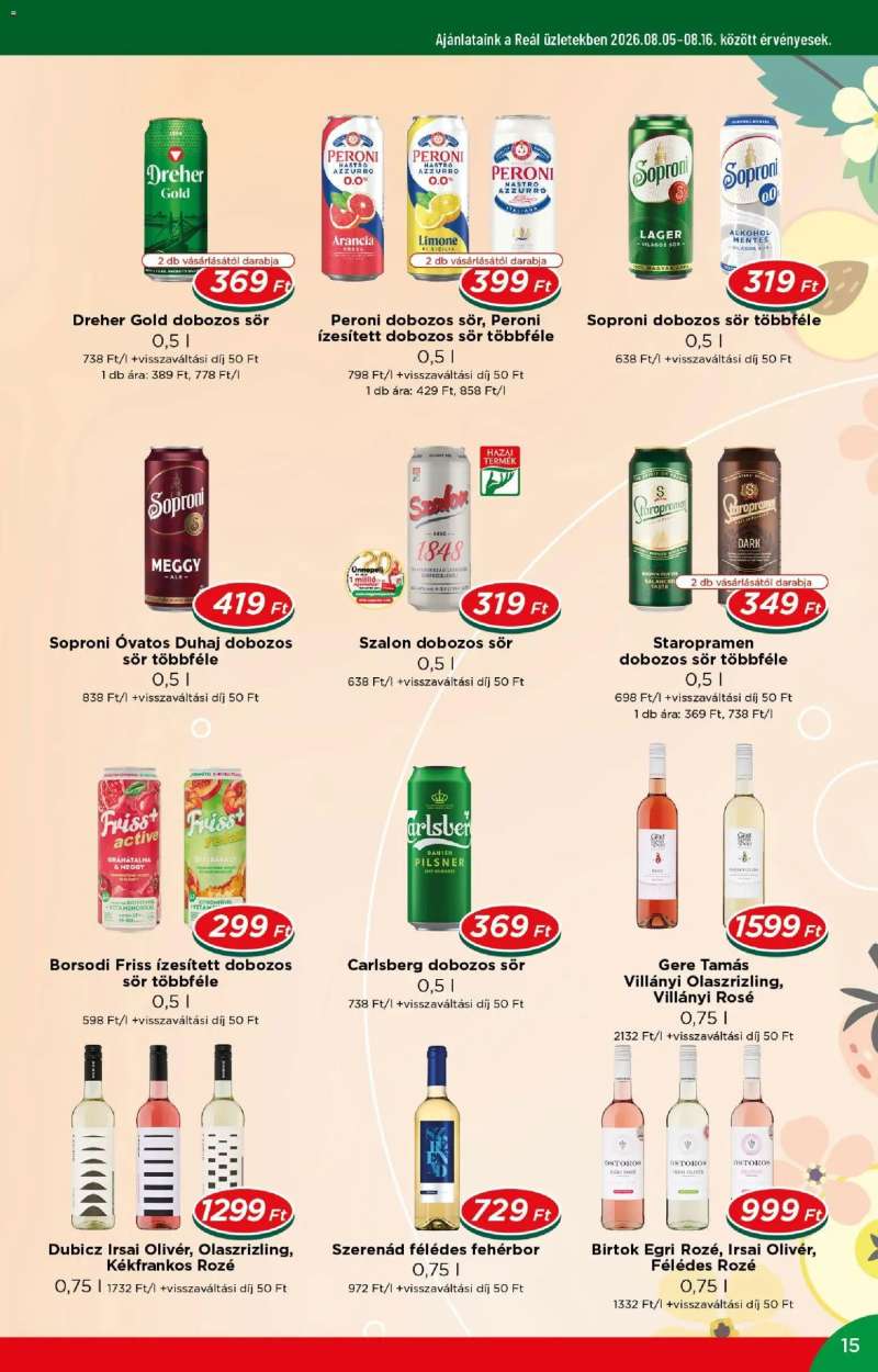 Reál Reál akciós újság 15 oldal