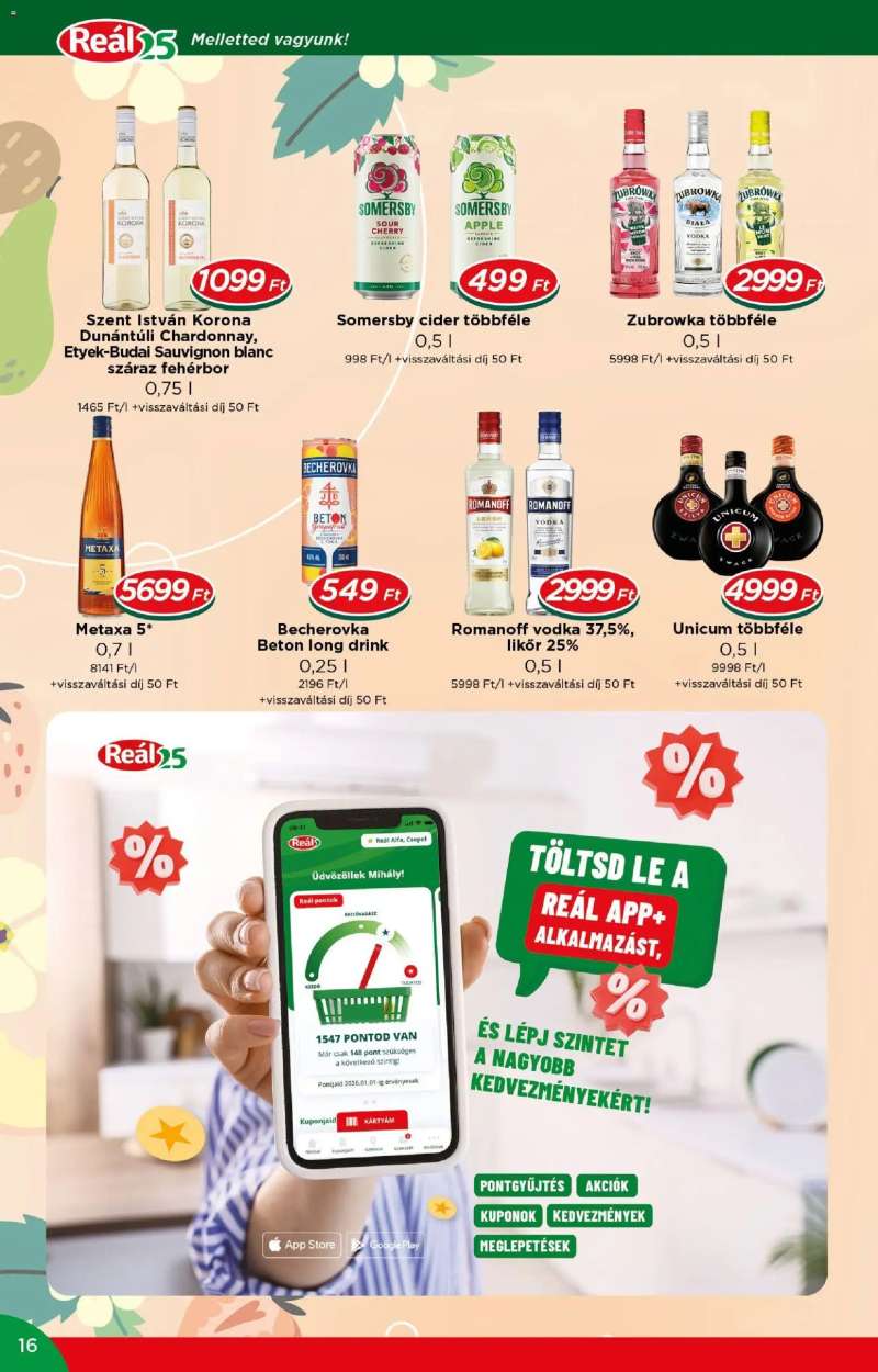 Reál Reál akciós újság 16 oldal