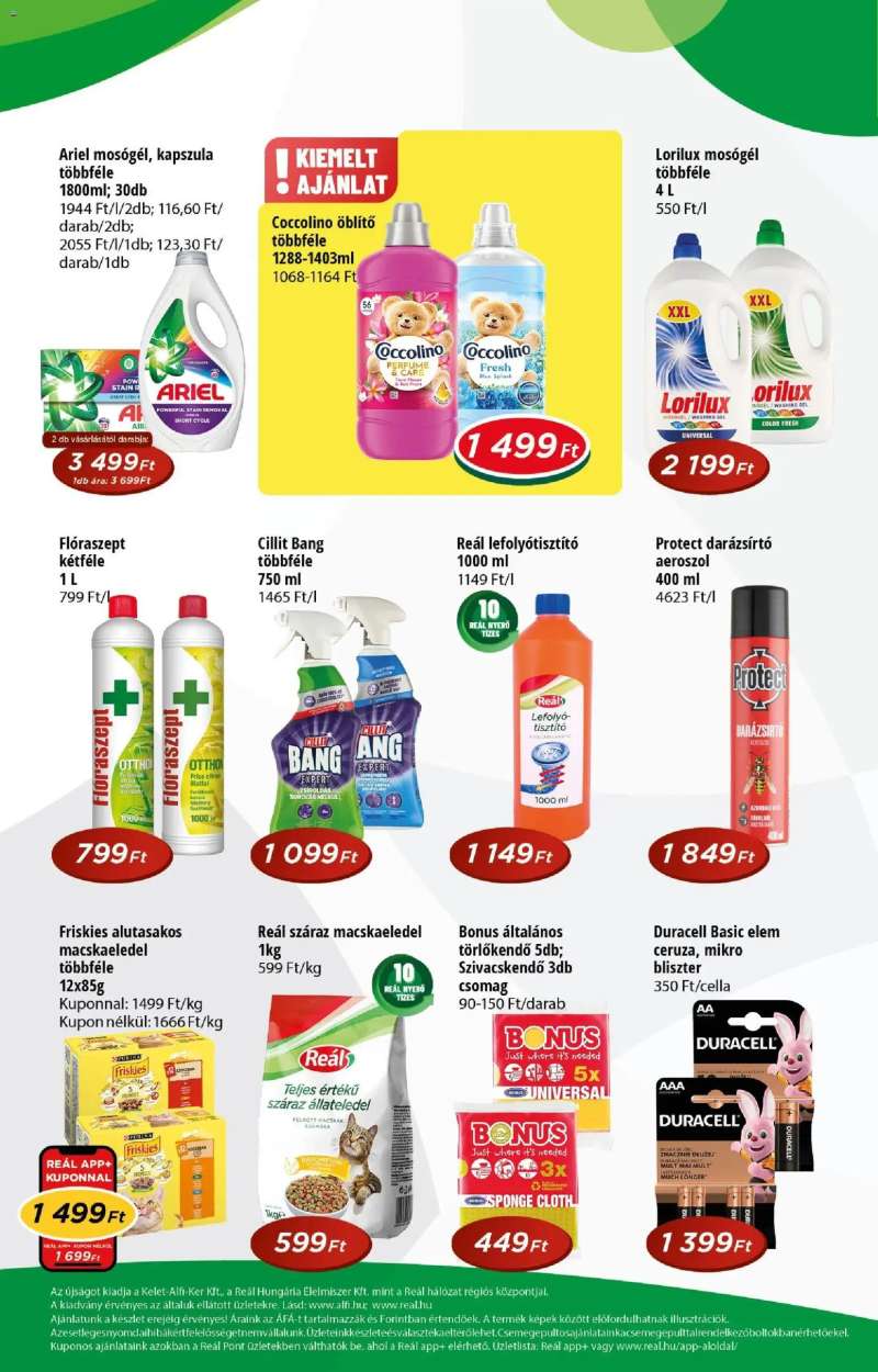 Reál Reál Pont akciós újság 8 oldal