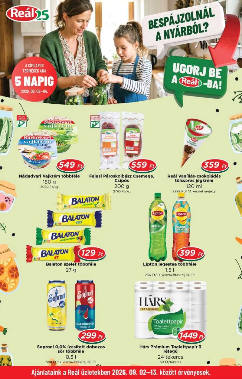 Reál Reál akciós újság 1 oldal