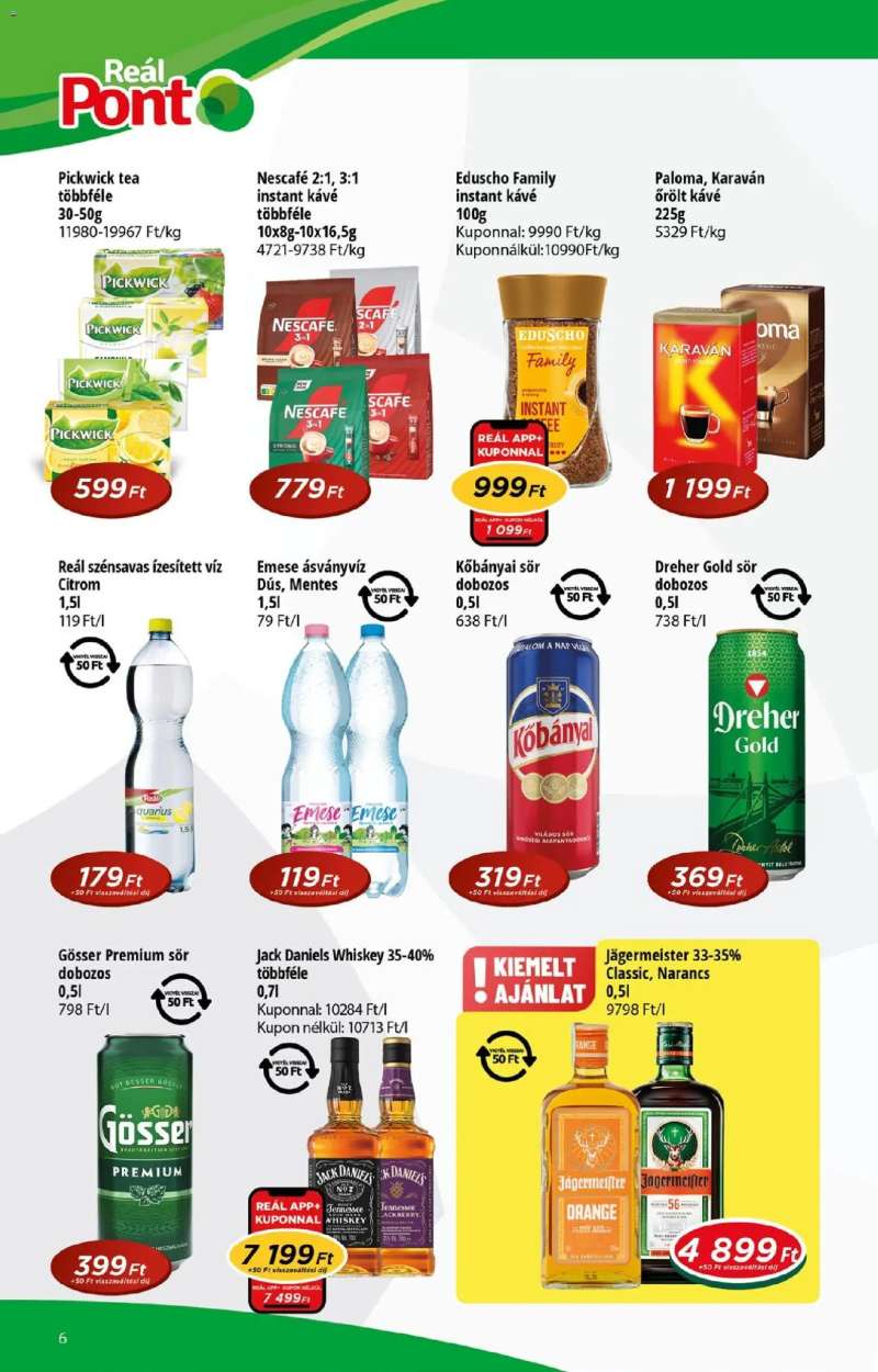 Reál Reál Pont akciós újság 6 oldal