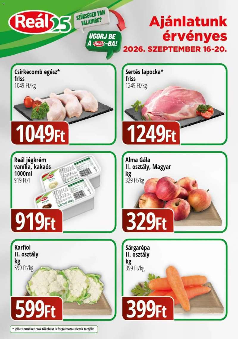 Reál Reál Bevásárló hétvége - Kisalföld 1 oldal