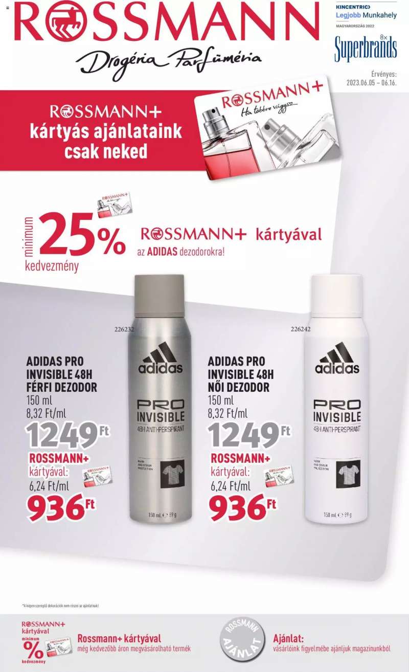 Rossmann Magazin Rossmann+ ajánlatok 1 oldal
