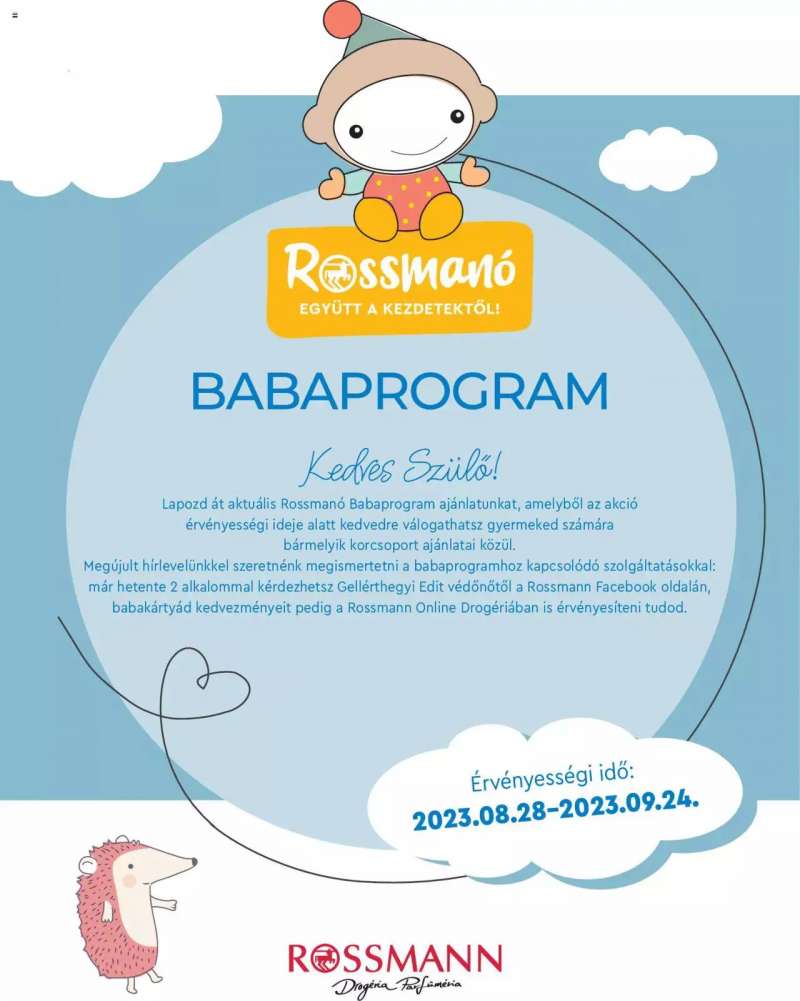 Rossmann Babaprogram 1 oldal