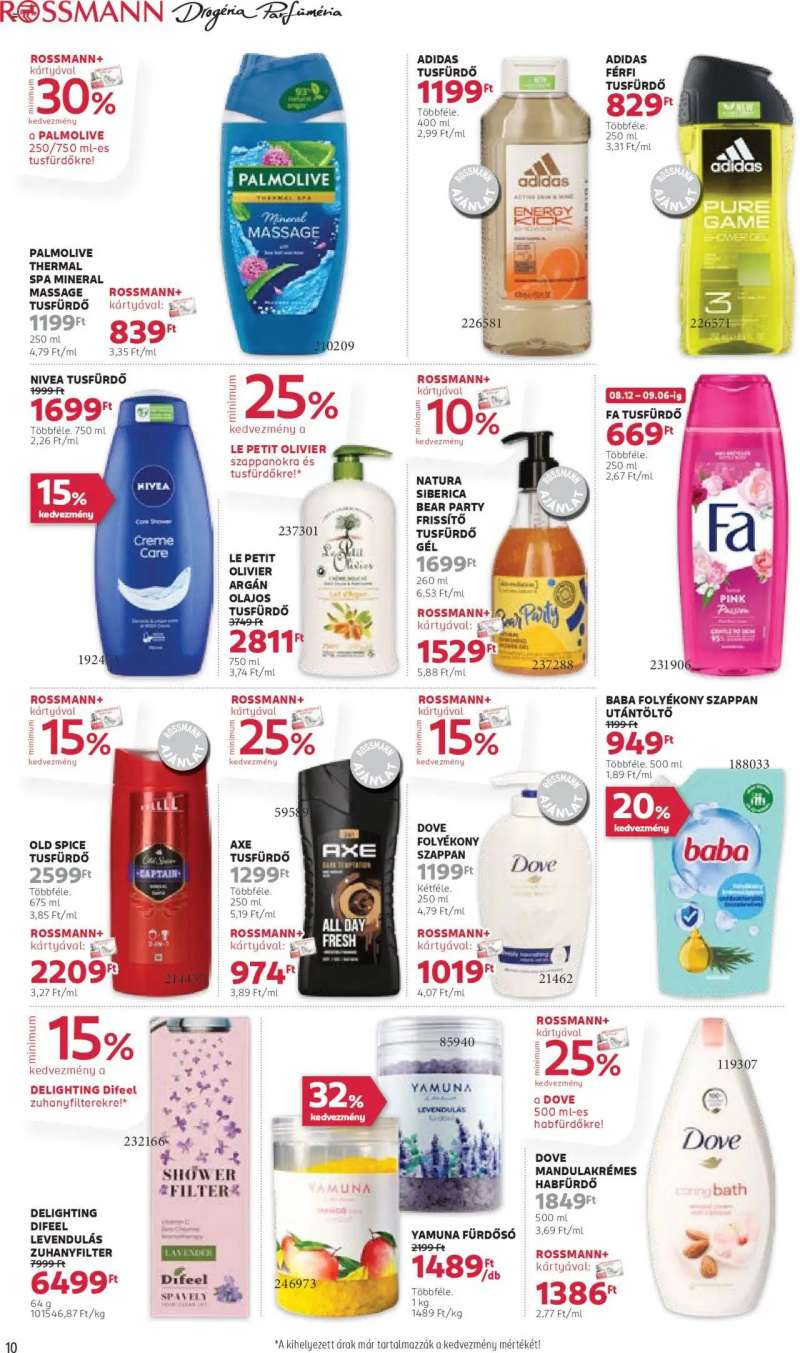 Rossmann Akciós újság Rossmann 10 oldal