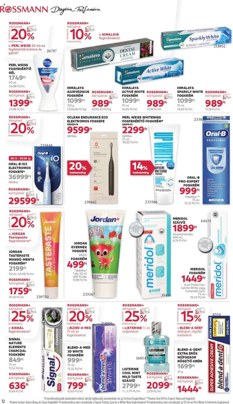 Rossmann Akciós újság Rossmann 12 oldal