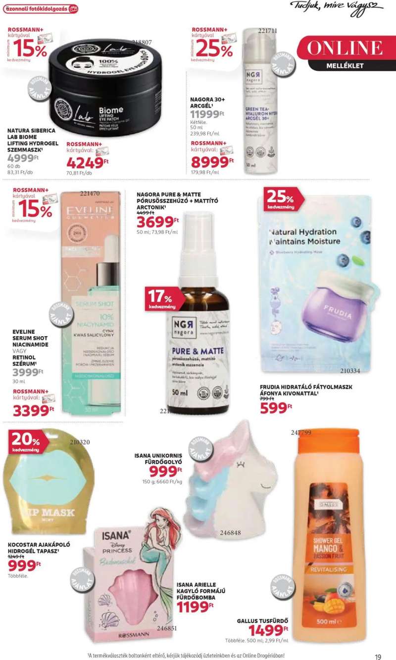 Rossmann Akciós újság Rossmann 21 oldal