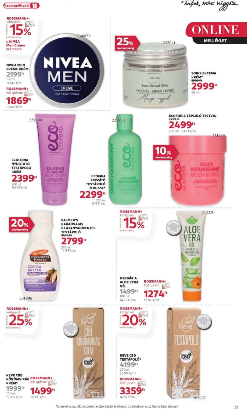 Rossmann Akciós újság Rossmann 23 oldal