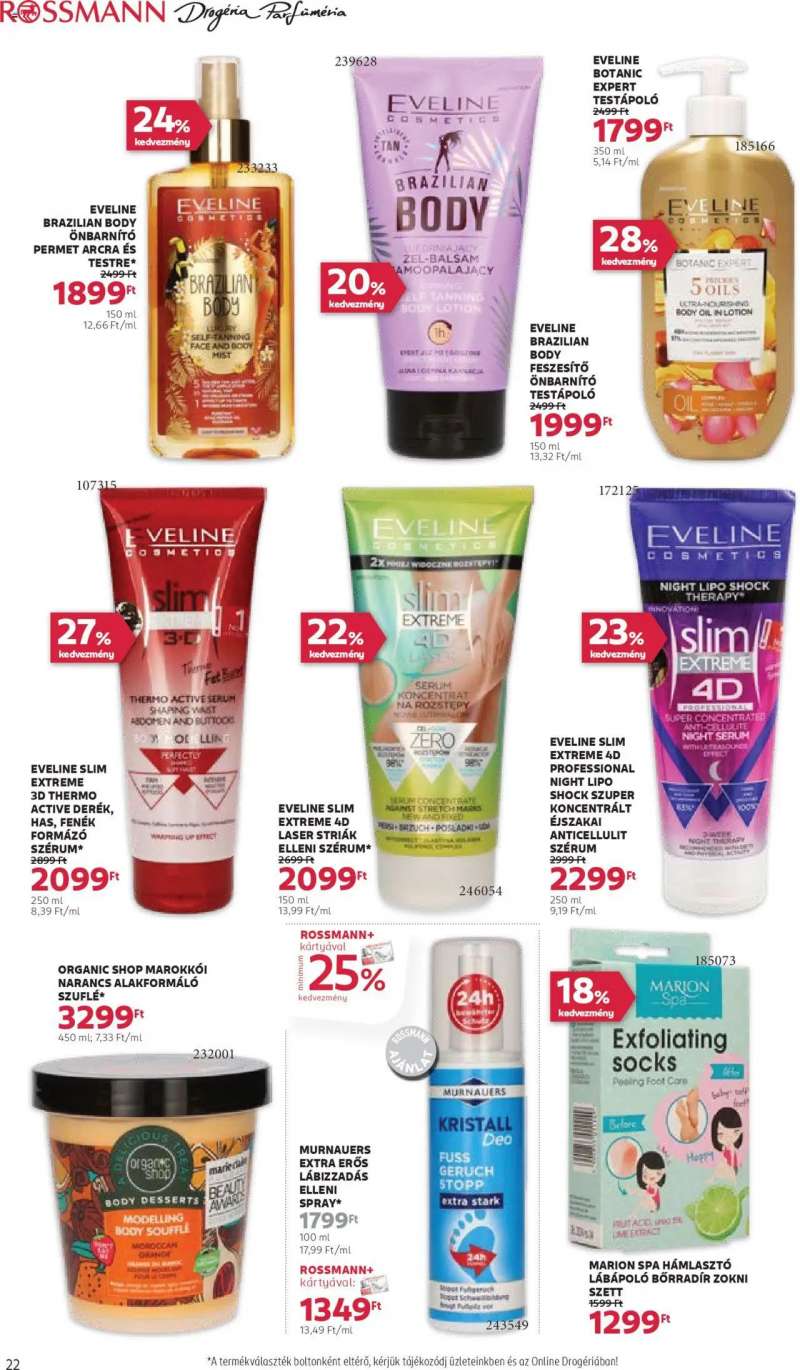 Rossmann Akciós újság Rossmann 24 oldal