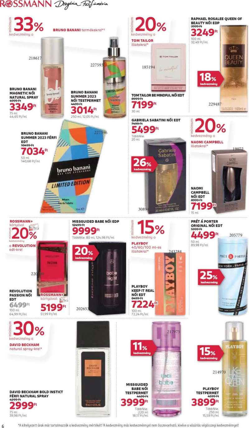 Rossmann Akciós újság Rossmann 6 oldal